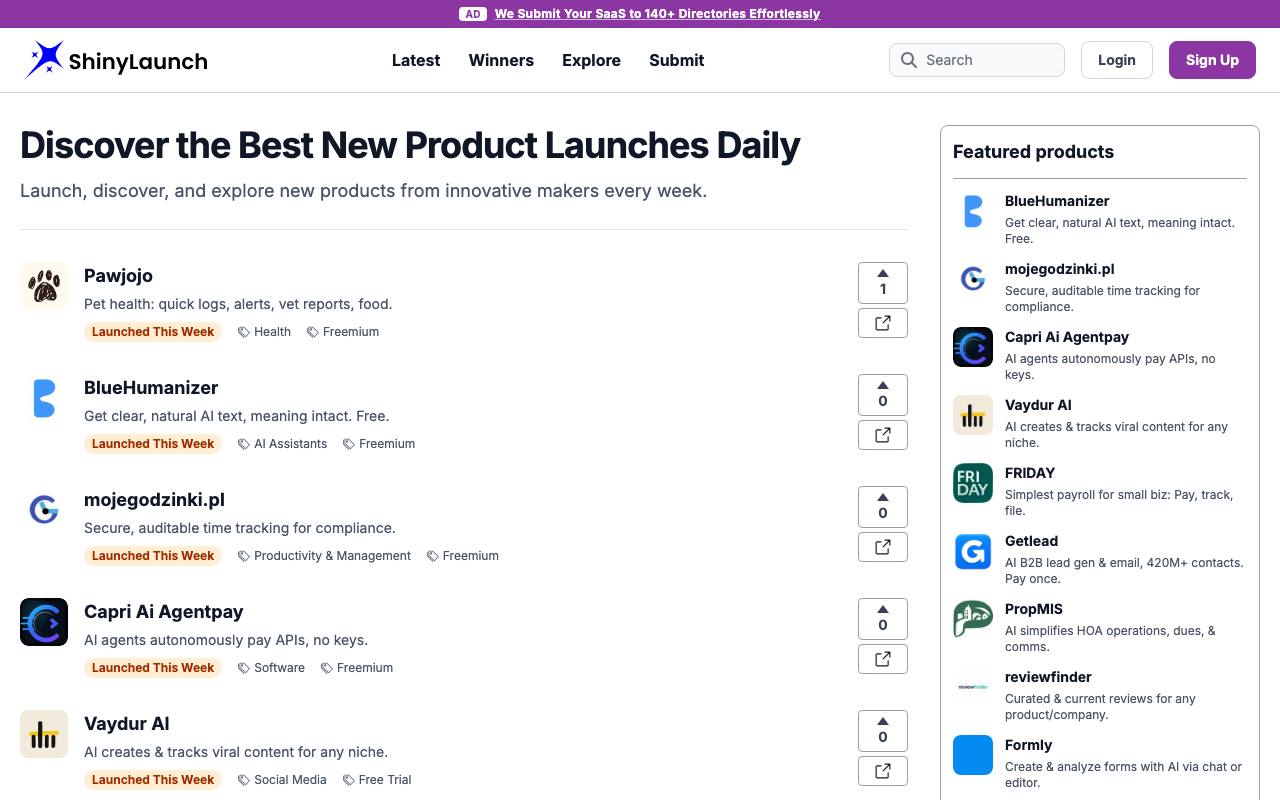 ShinyLaunch screenshot