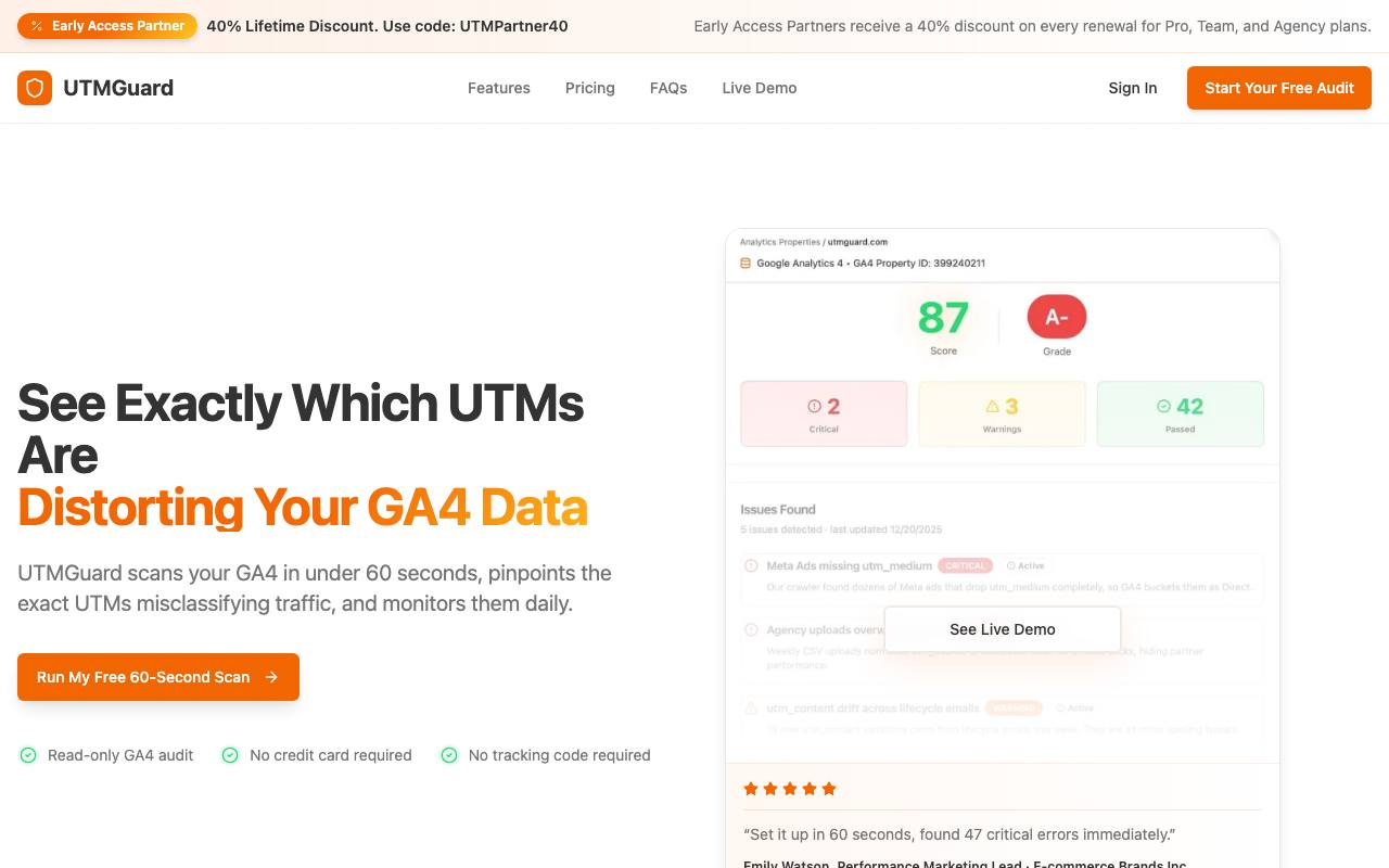 UTMGuard screenshot