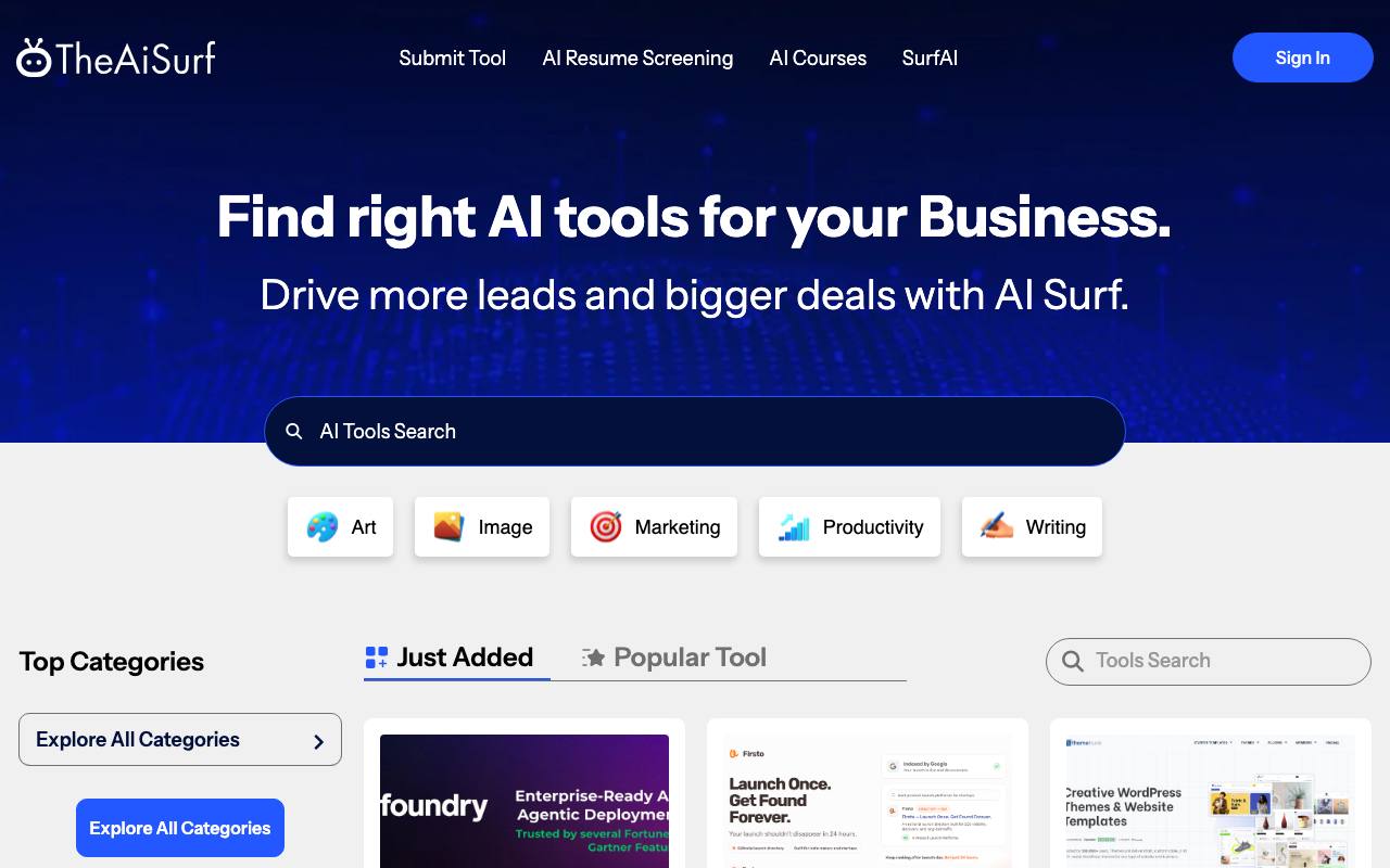 theaisurf screenshot