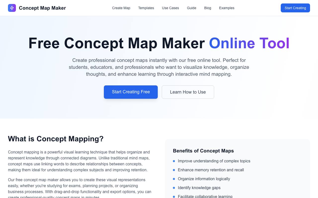 Concept Map Maker screenshot