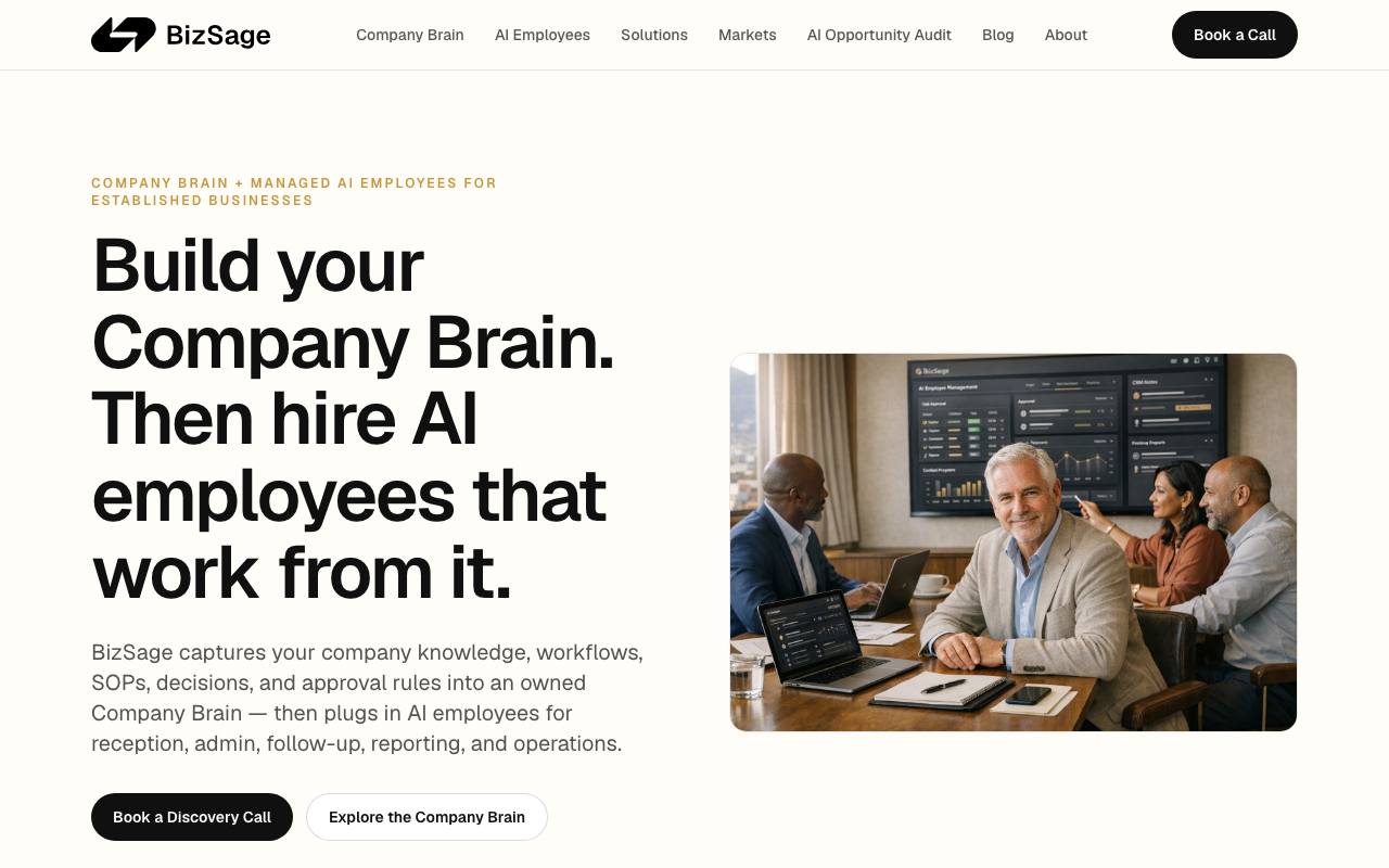 BizSage screenshot