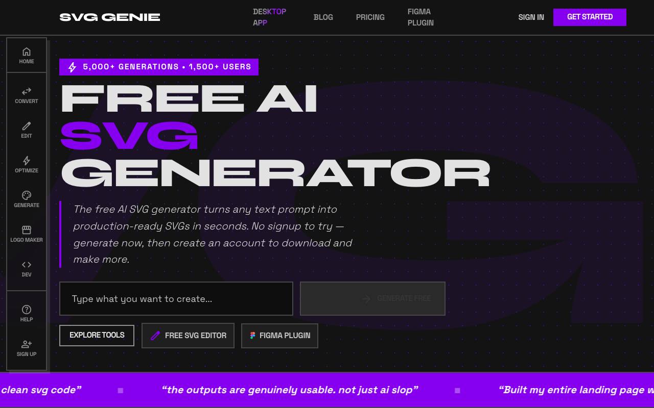 SVG Genie screenshot