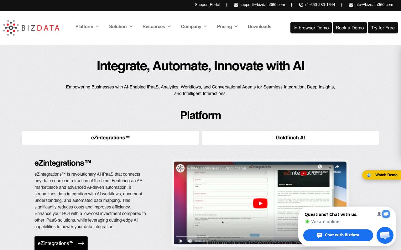 eZintegrations.ai screenshot