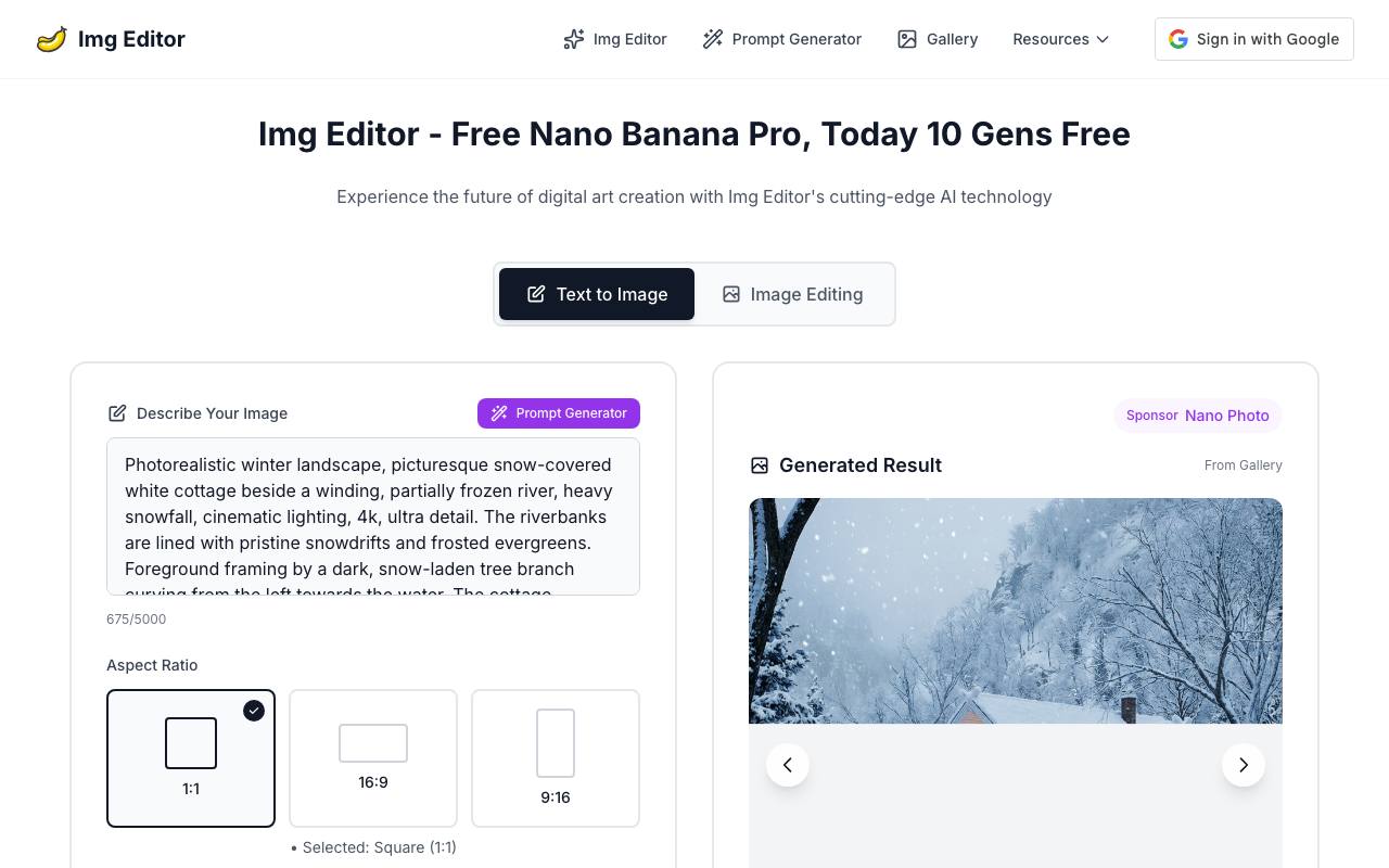 GEMPIX2 Nano Banana 2 AI Image Generator screenshot