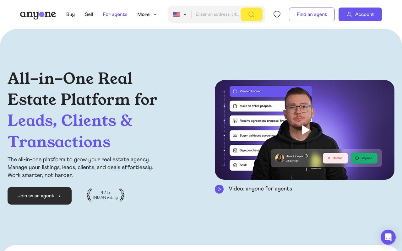 Anyone.com screenshot