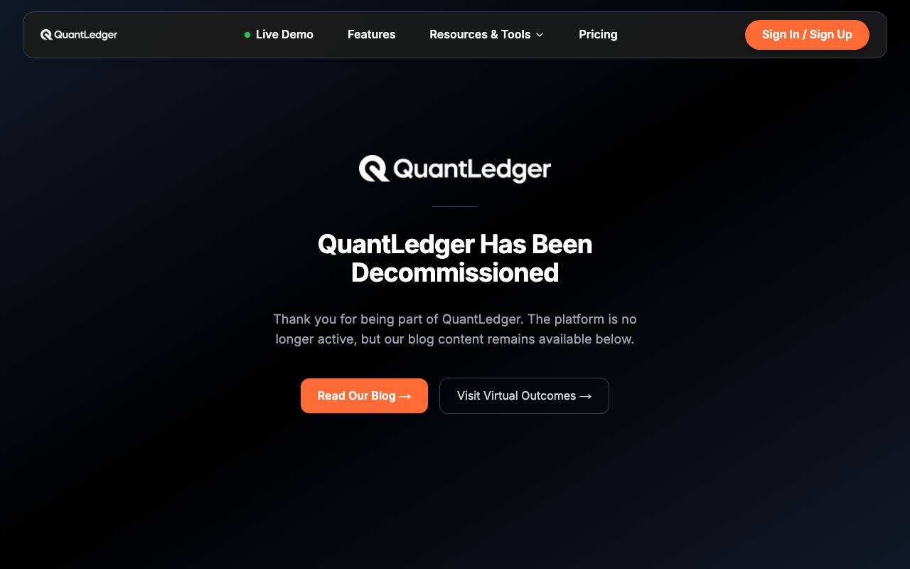 QuantLedger screenshot
