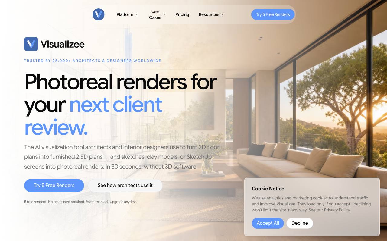 Visualizee.ai screenshot