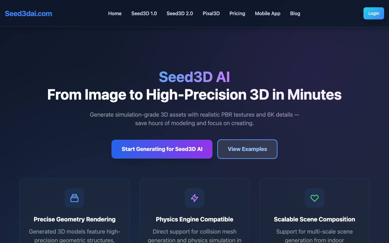 Seed3D AI screenshot