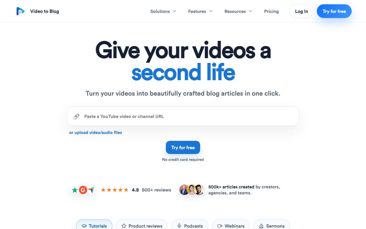 Video To Blog screenshot