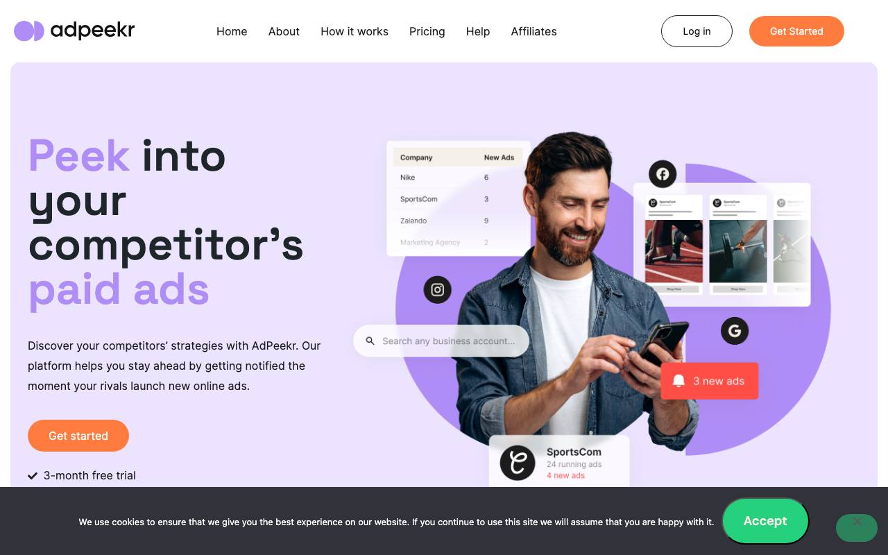 AdPeekr screenshot