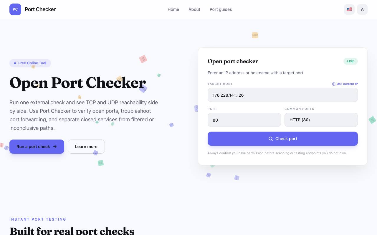Port Chekcer screenshot