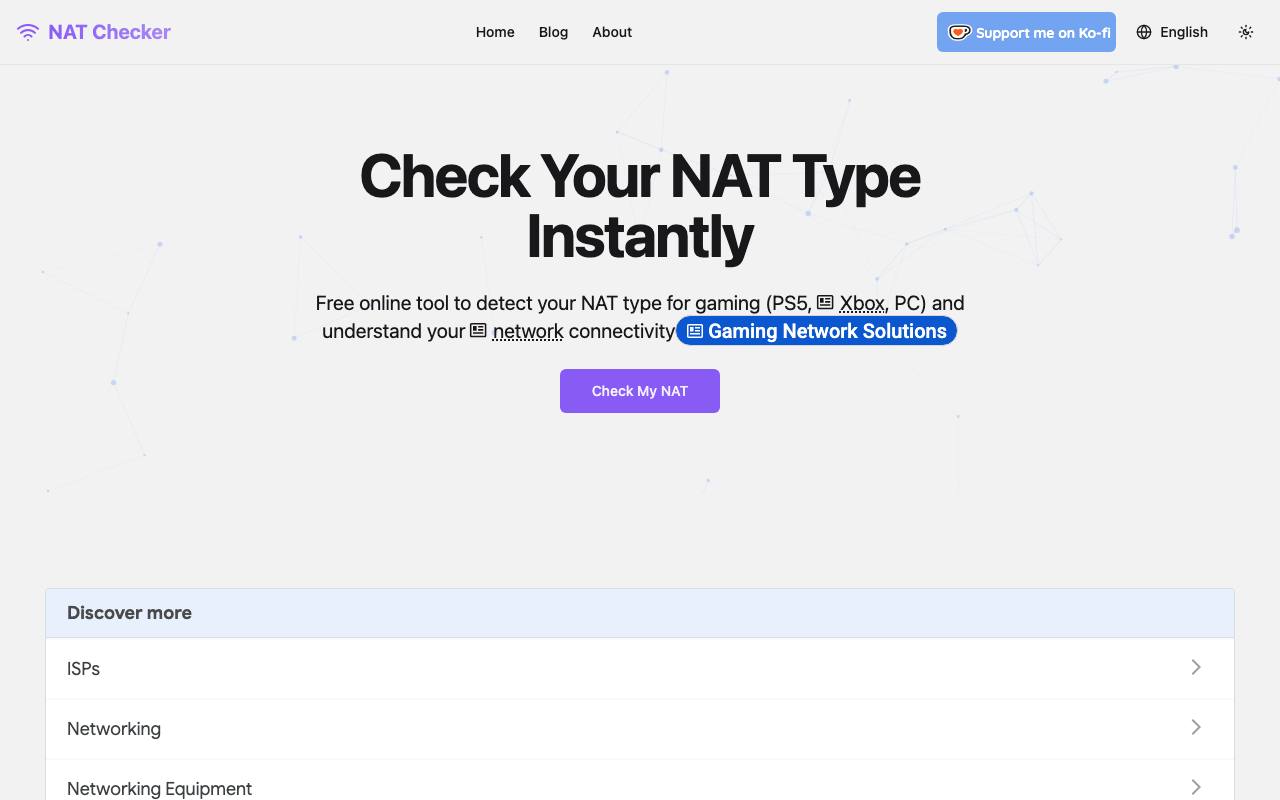 Nat Checker screenshot