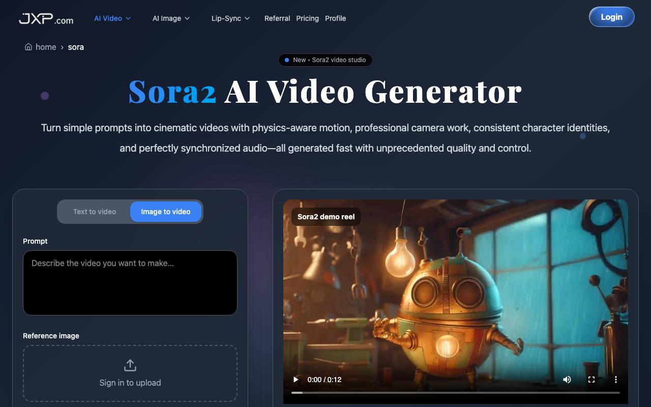 Sora2 AI Video Studio screenshot