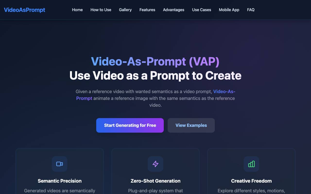 Video-As-Prompt screenshot