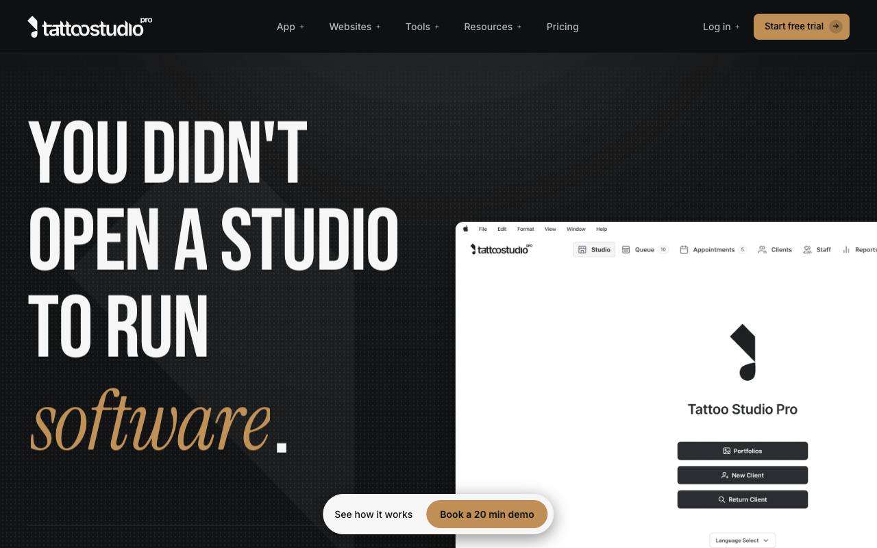 Tattoo Studio Pro screenshot