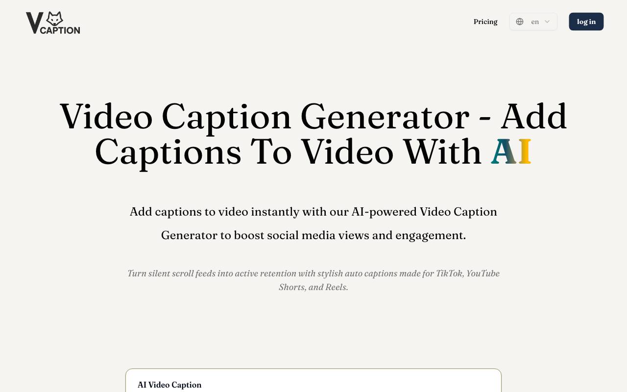 Video Subtitle Generator screenshot