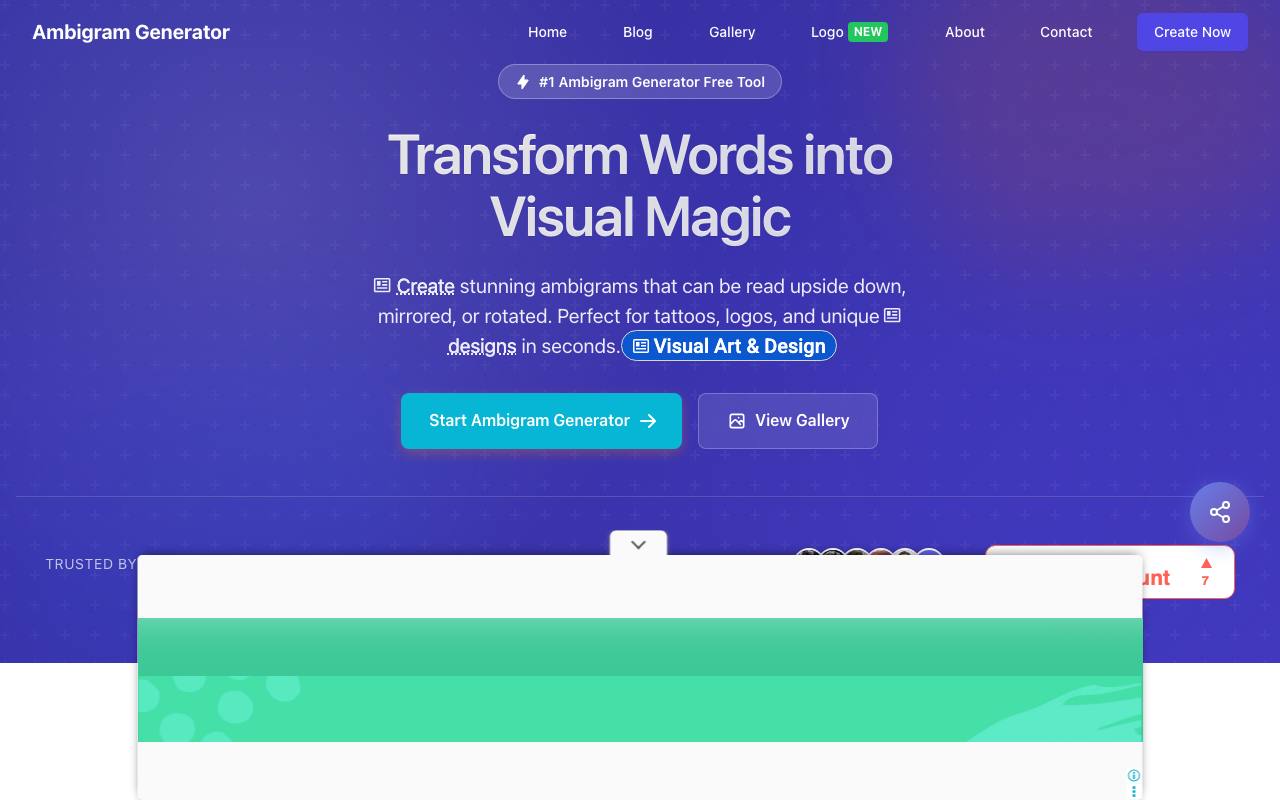 Ambigram Generator Online screenshot