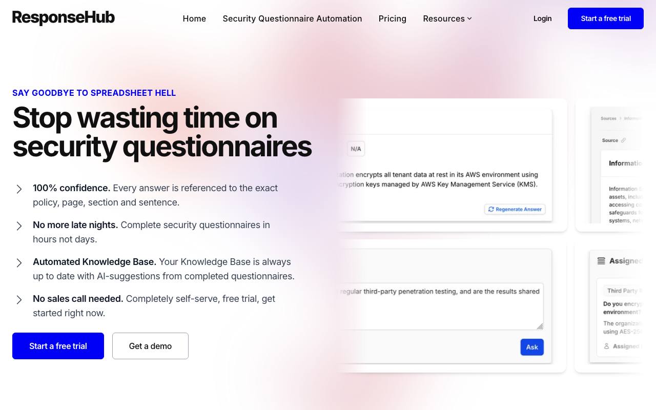 ResponseHub screenshot
