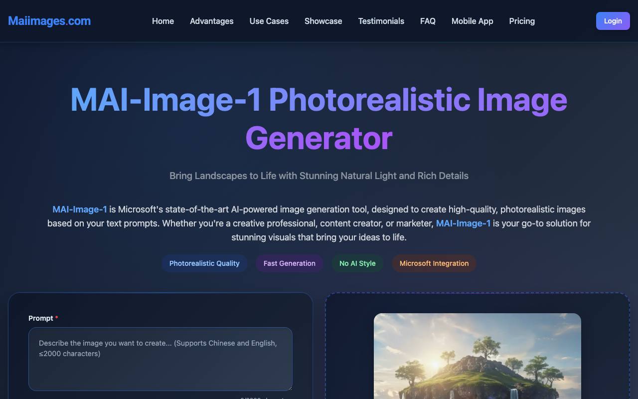 MAI-Image-1 screenshot