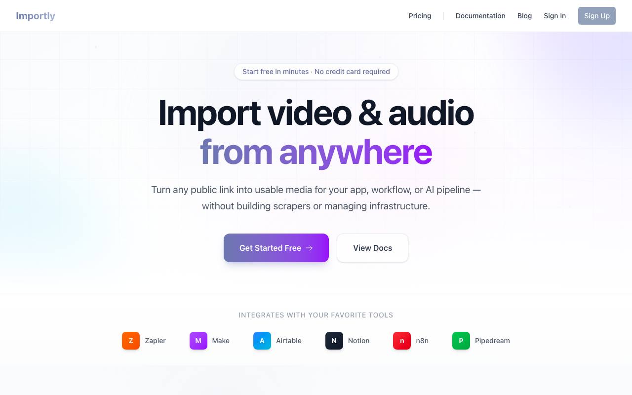 Importly.io screenshot