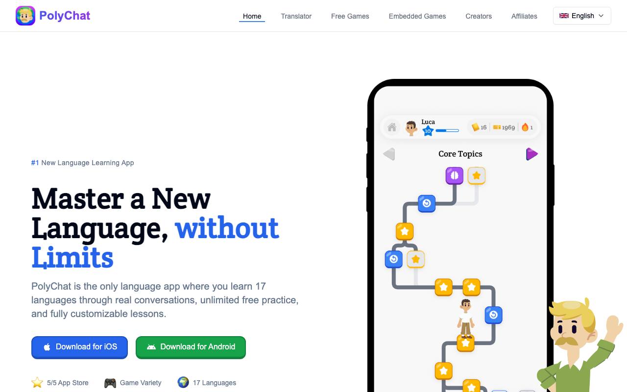 PolyChat screenshot