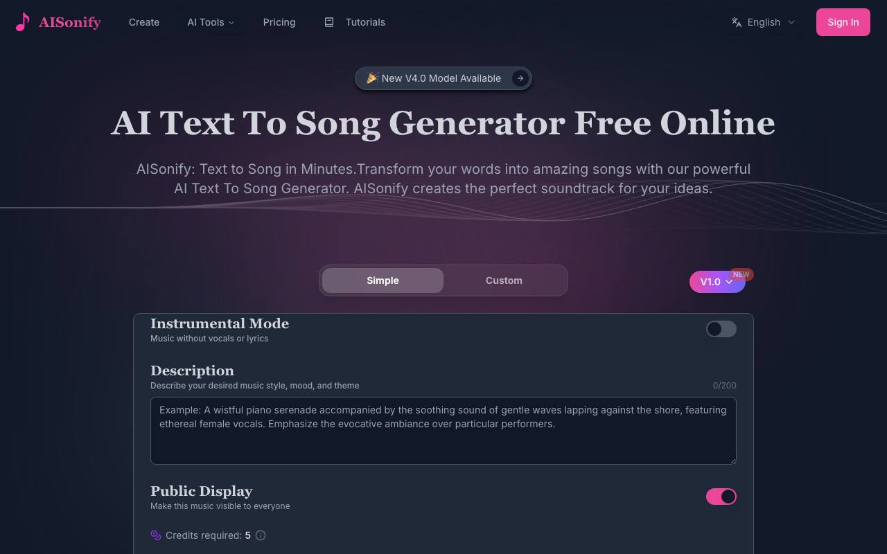 AISonify screenshot
