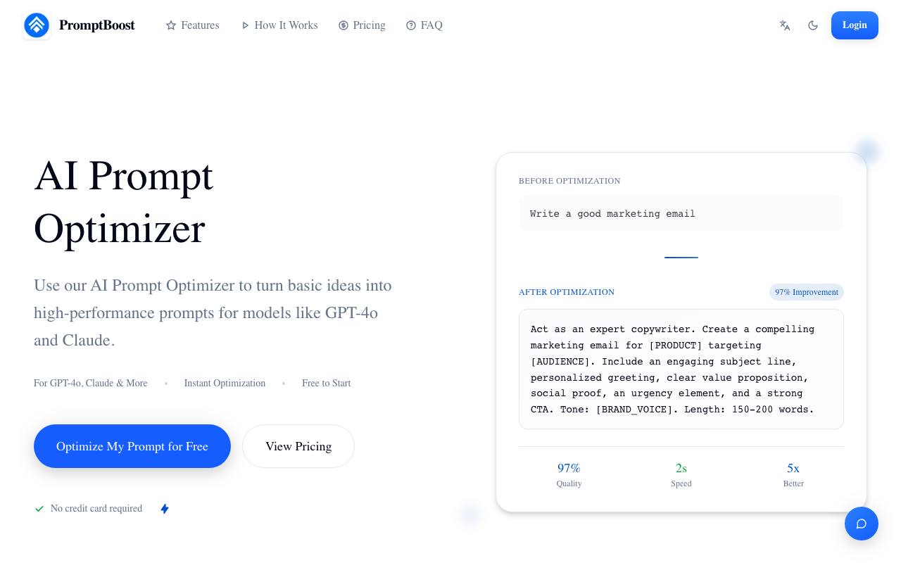 PromptBoost screenshot