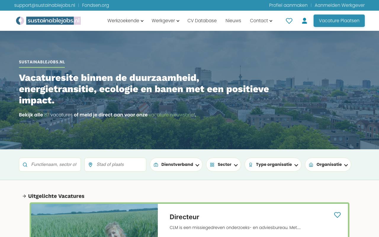 Sustainablejobs screenshot