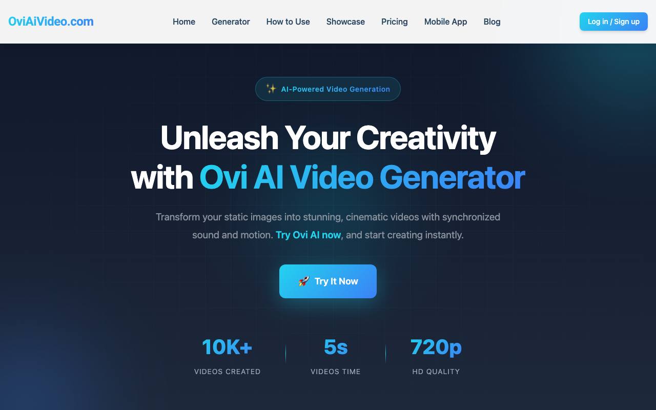 Ovi AI screenshot