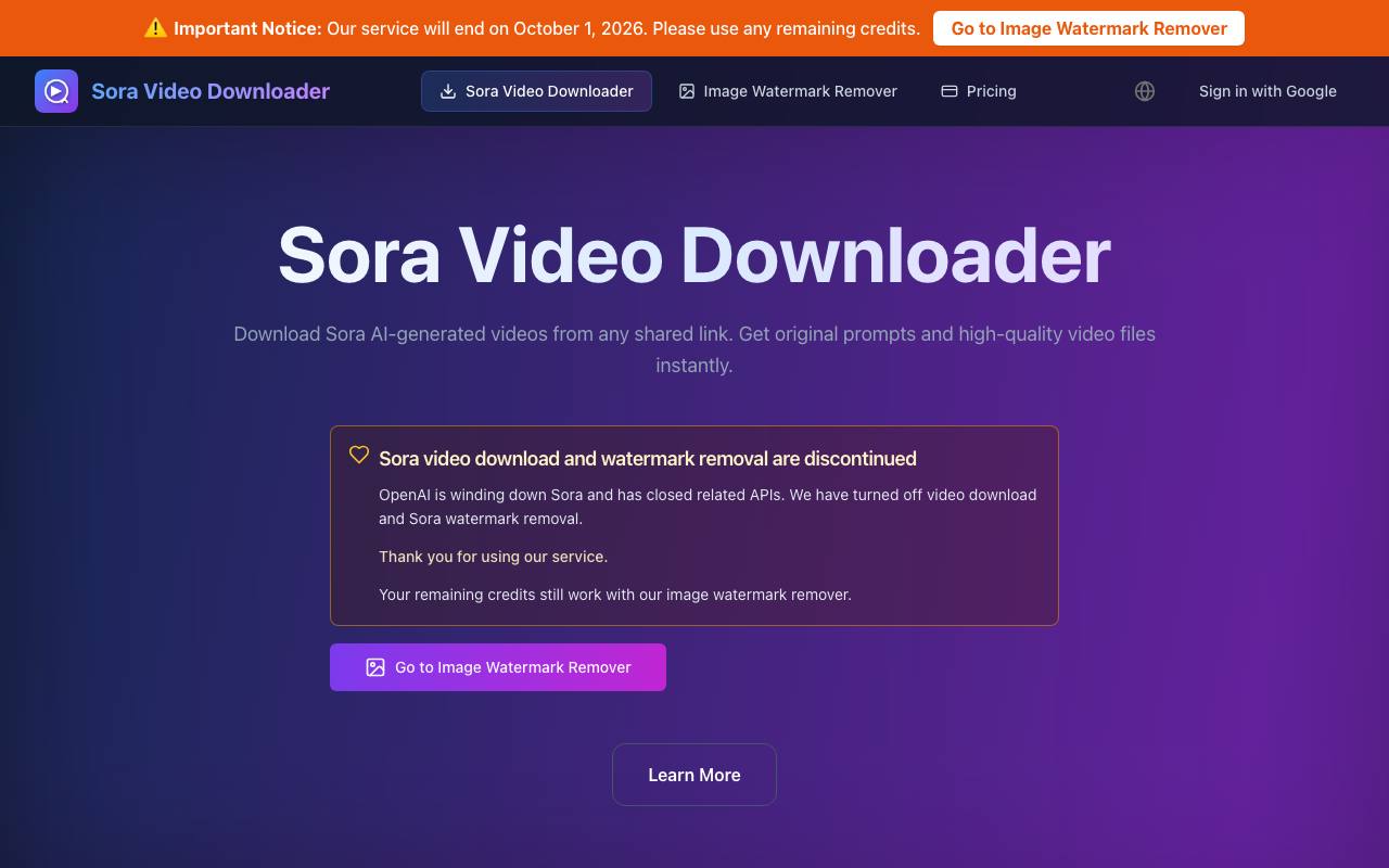 Sora Video Downloader screenshot