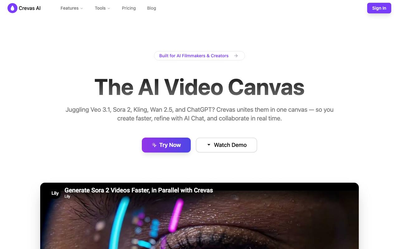 Crevas AI screenshot