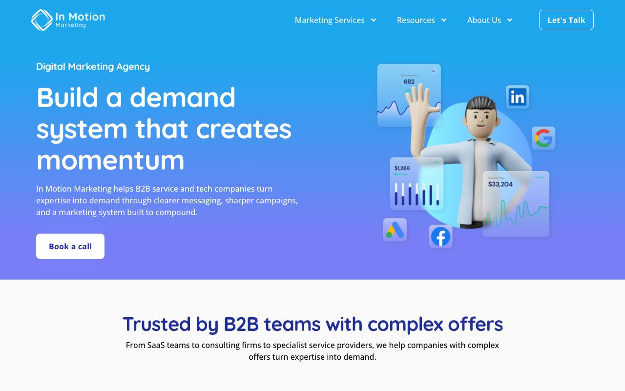 In Motion Marketing screenshot