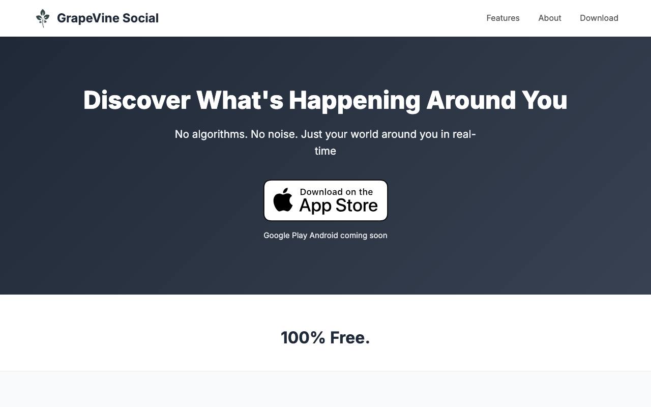GrapeVine Social screenshot