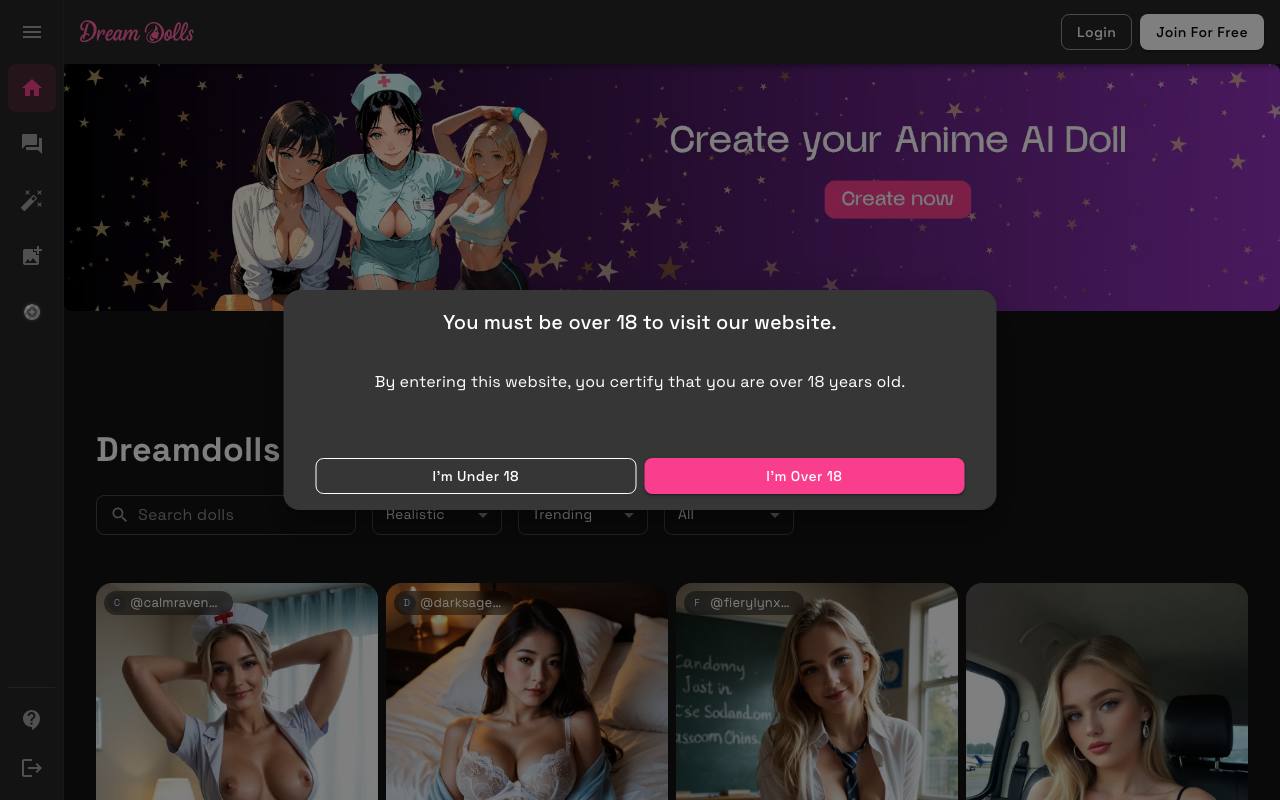 Dreamdolls AI screenshot