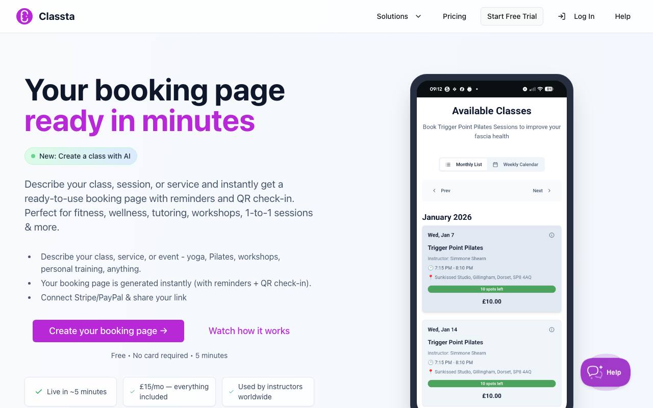 Classta screenshot