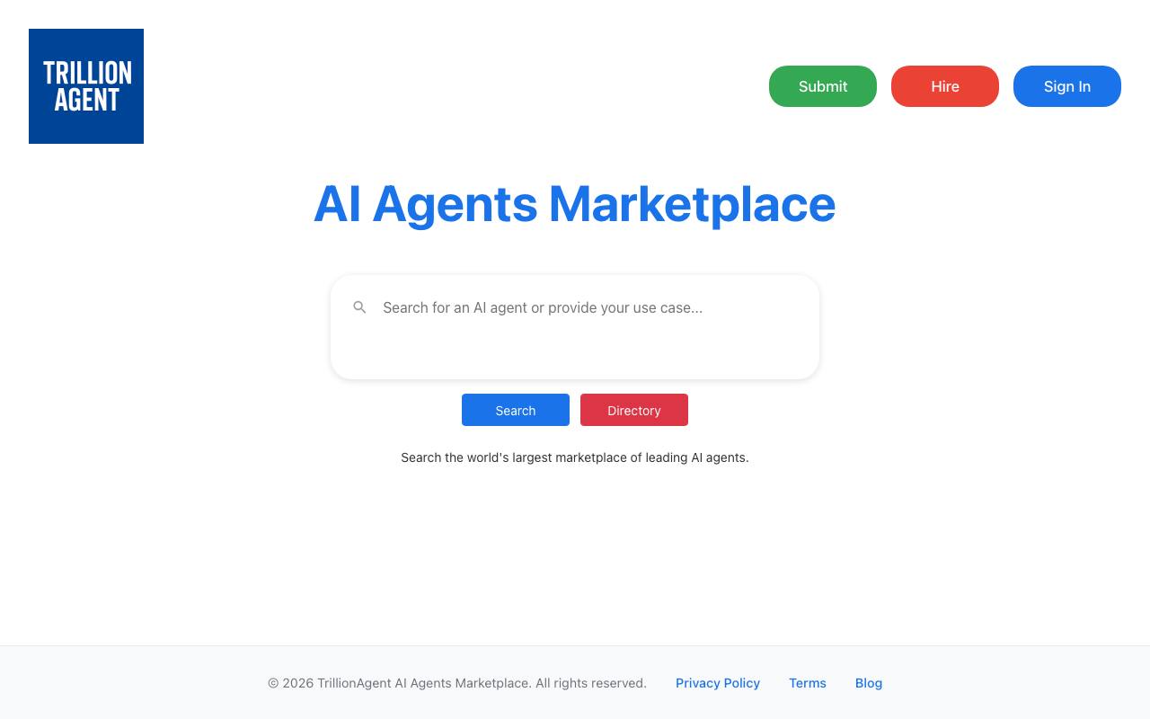 AI Agents Marketplace screenshot