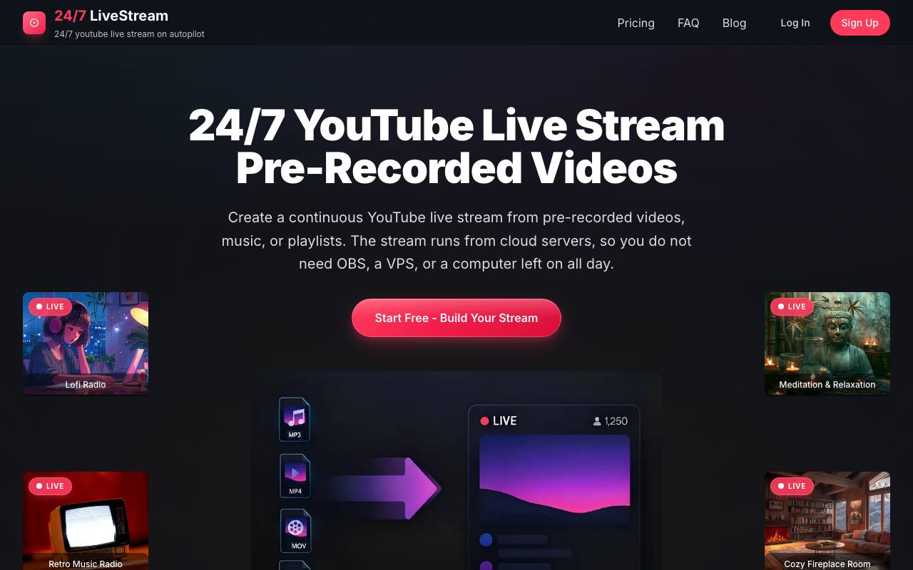 24/7 LiveStream screenshot