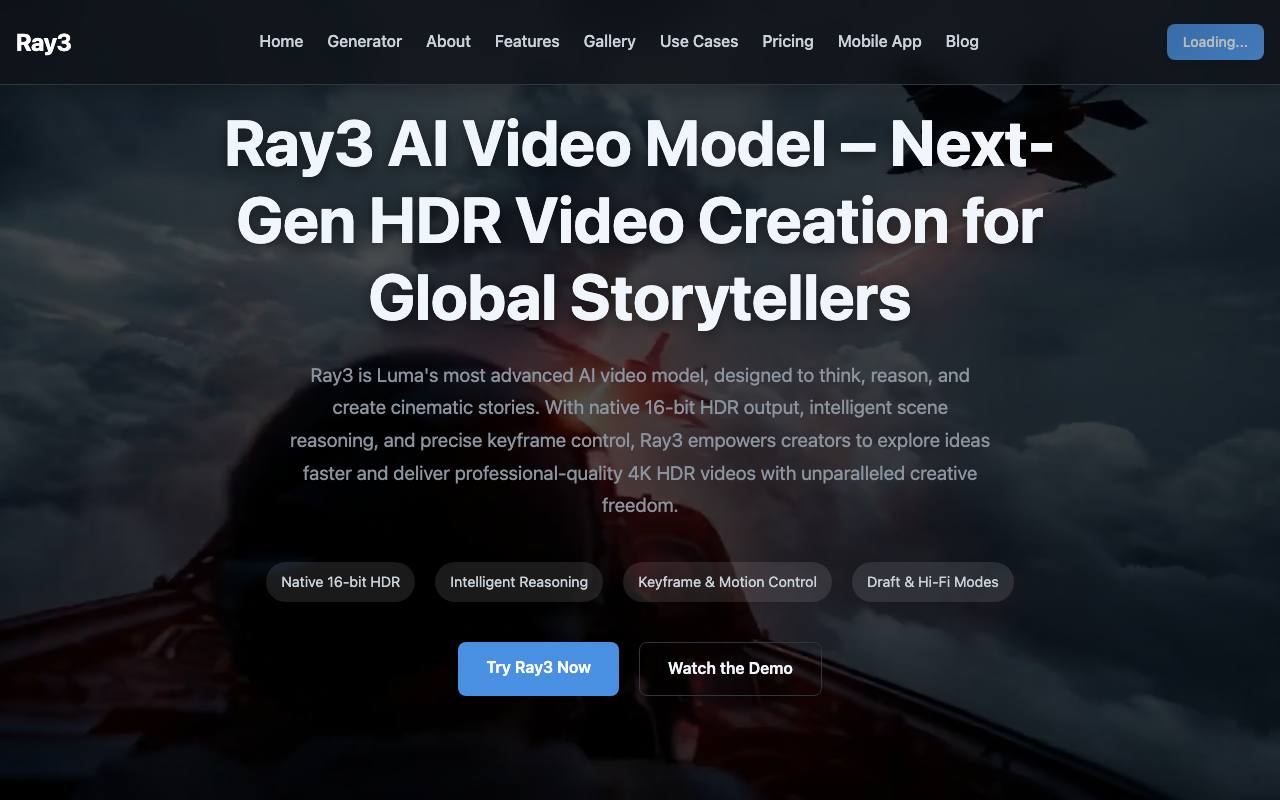 Ray3 AI screenshot
