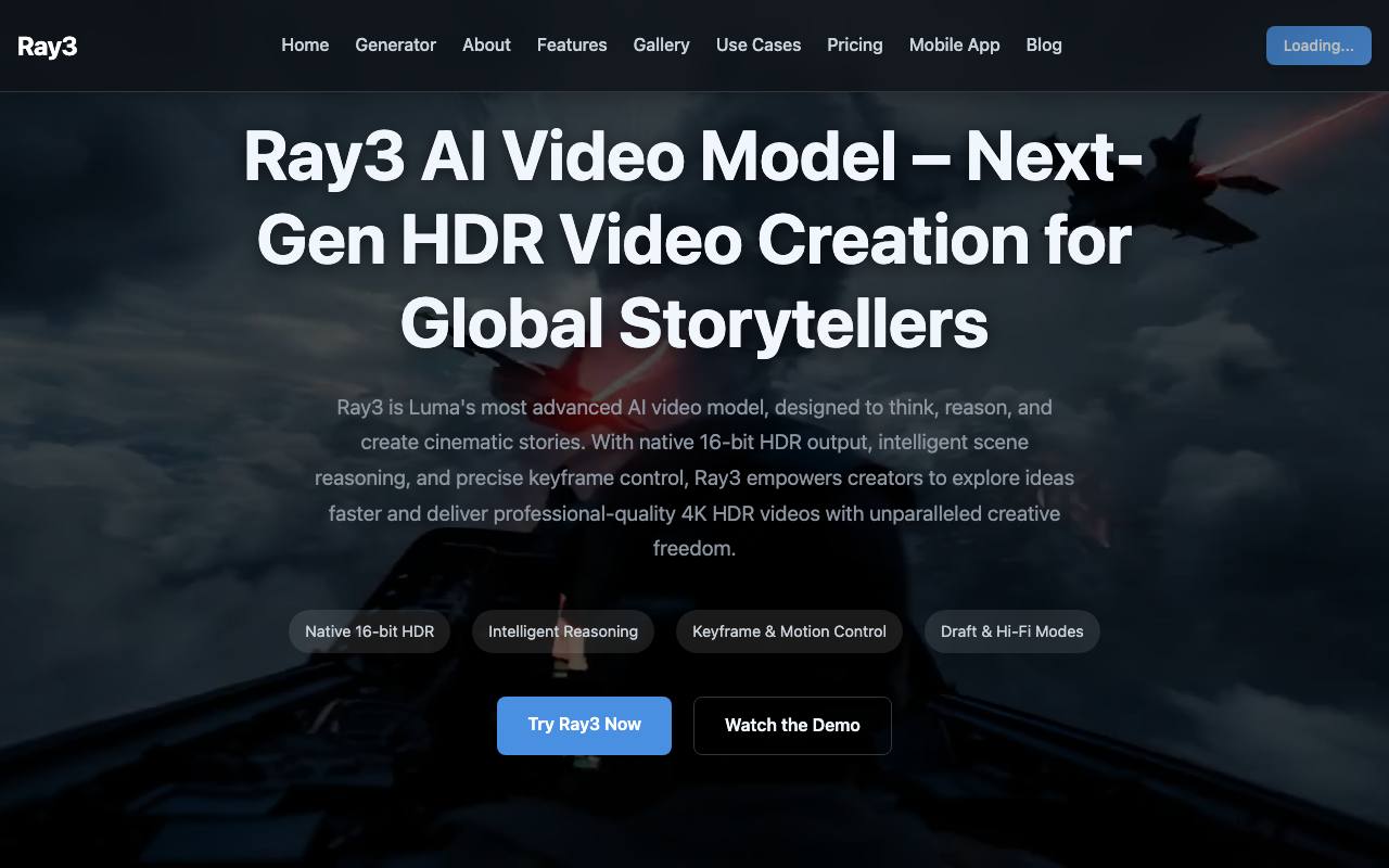 Ray3 AI Video screenshot