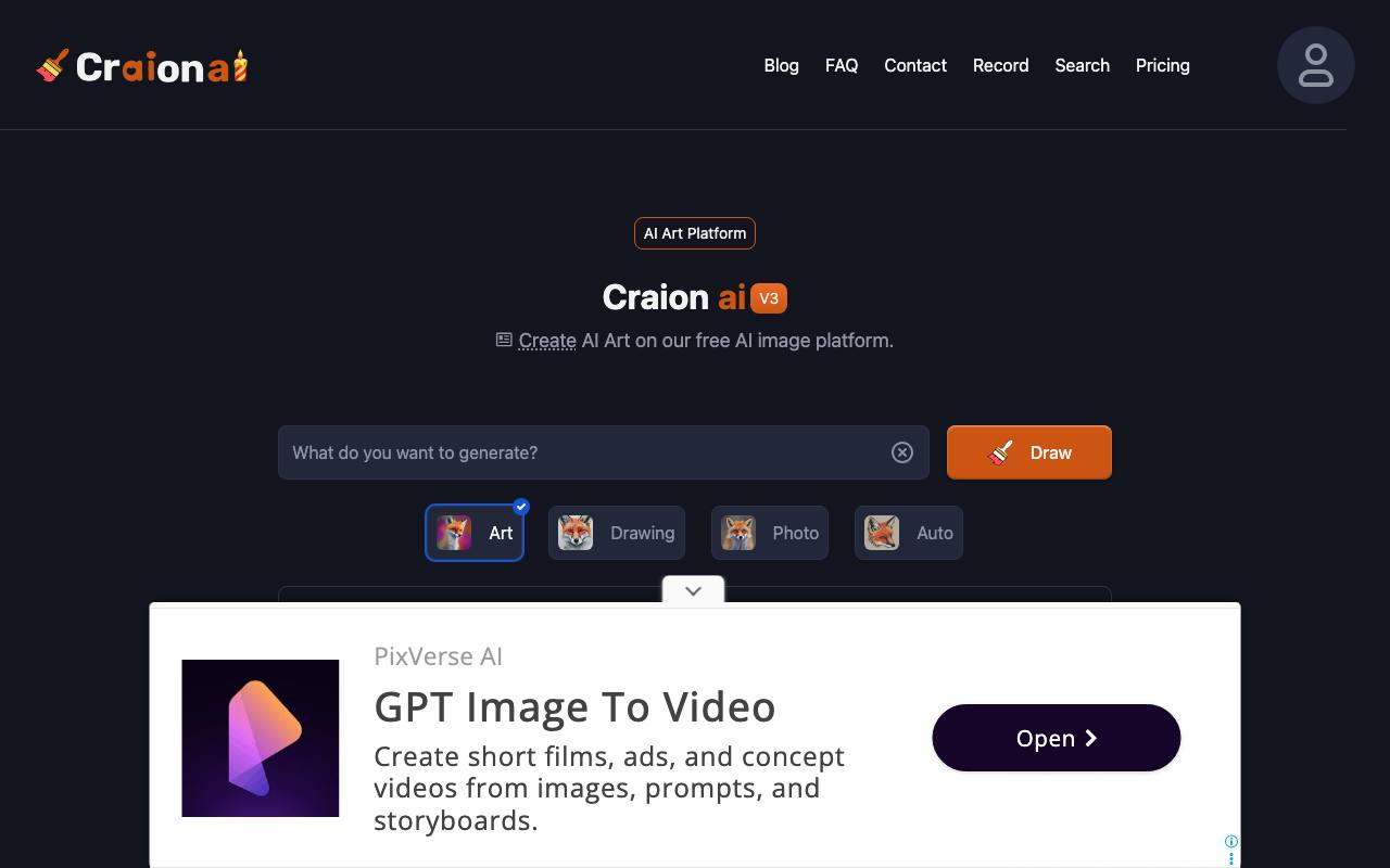 craion ai screenshot