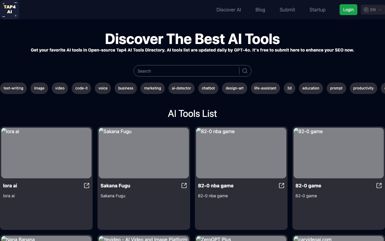 Discover The Best AI Tools screenshot