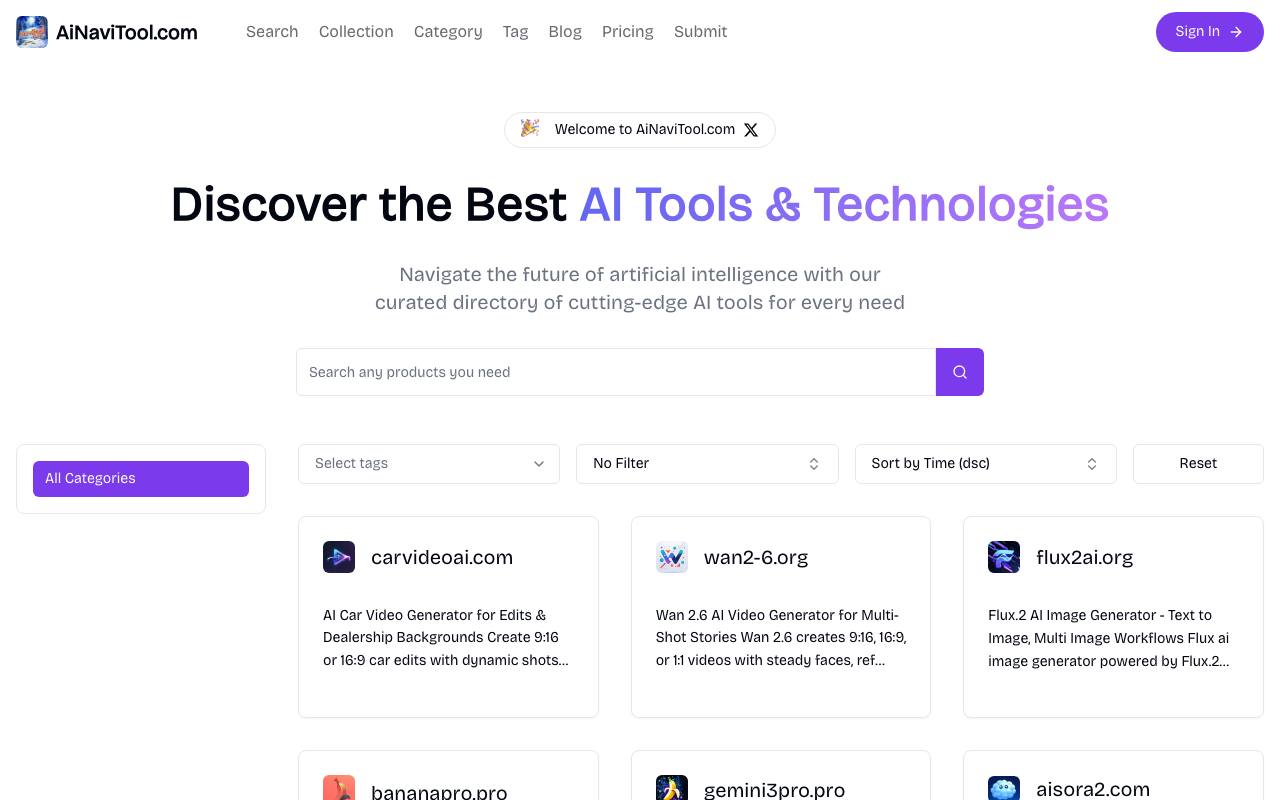 Discover the Best AI Tools & Technologies screenshot