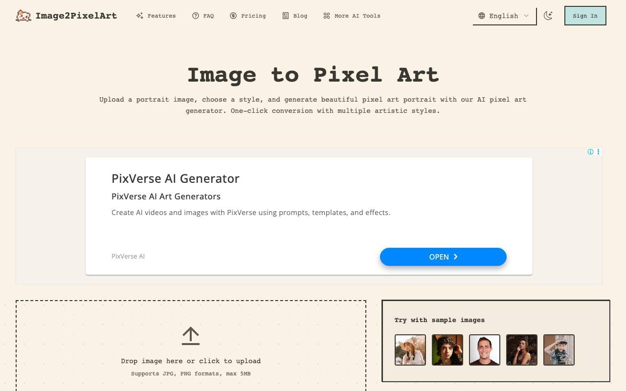 Image2PixelArt screenshot