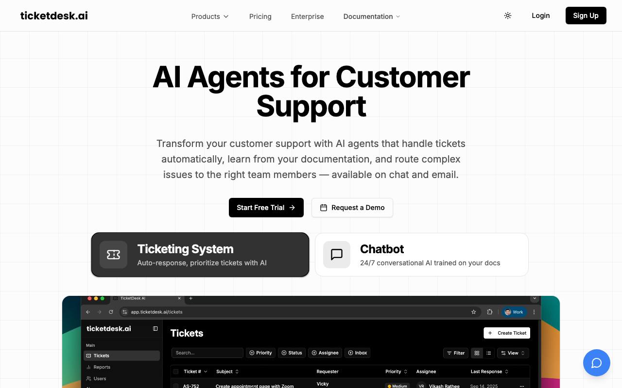 Ticketdesk AI screenshot