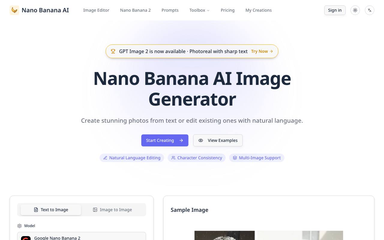 Nano Banana AI — AI Image Generator & Editor screenshot