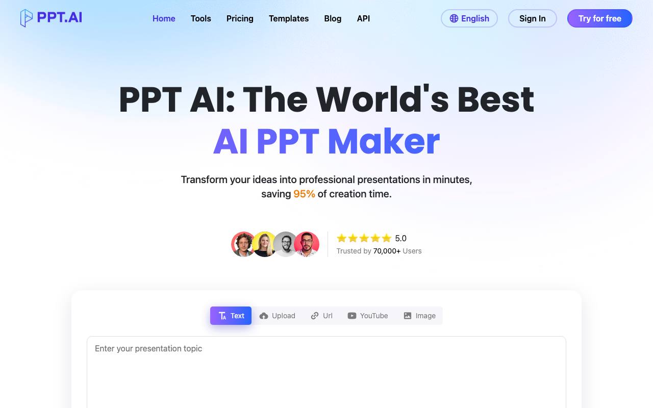 PPT AI screenshot