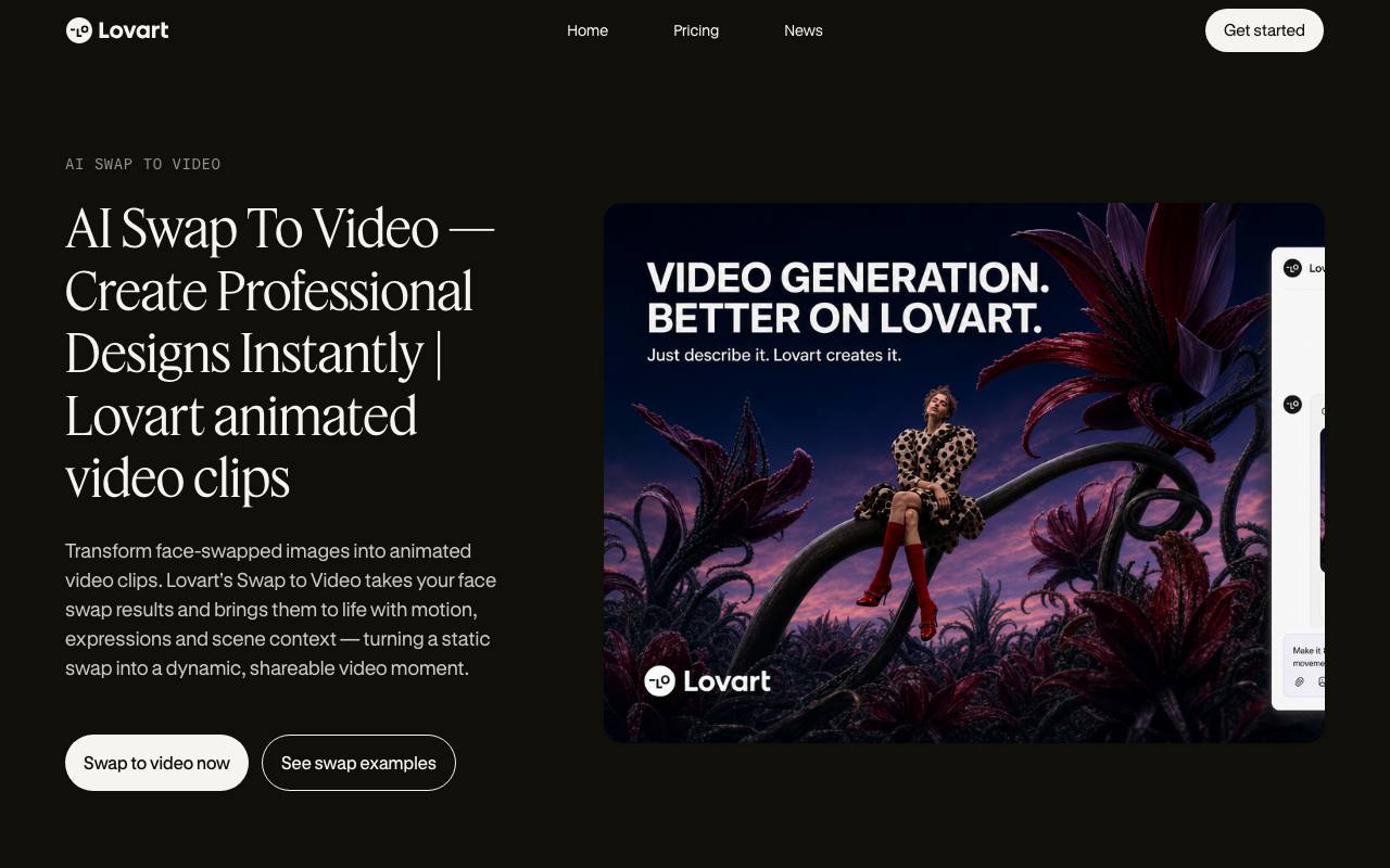 Lovart-Al Image To Video Converter screenshot