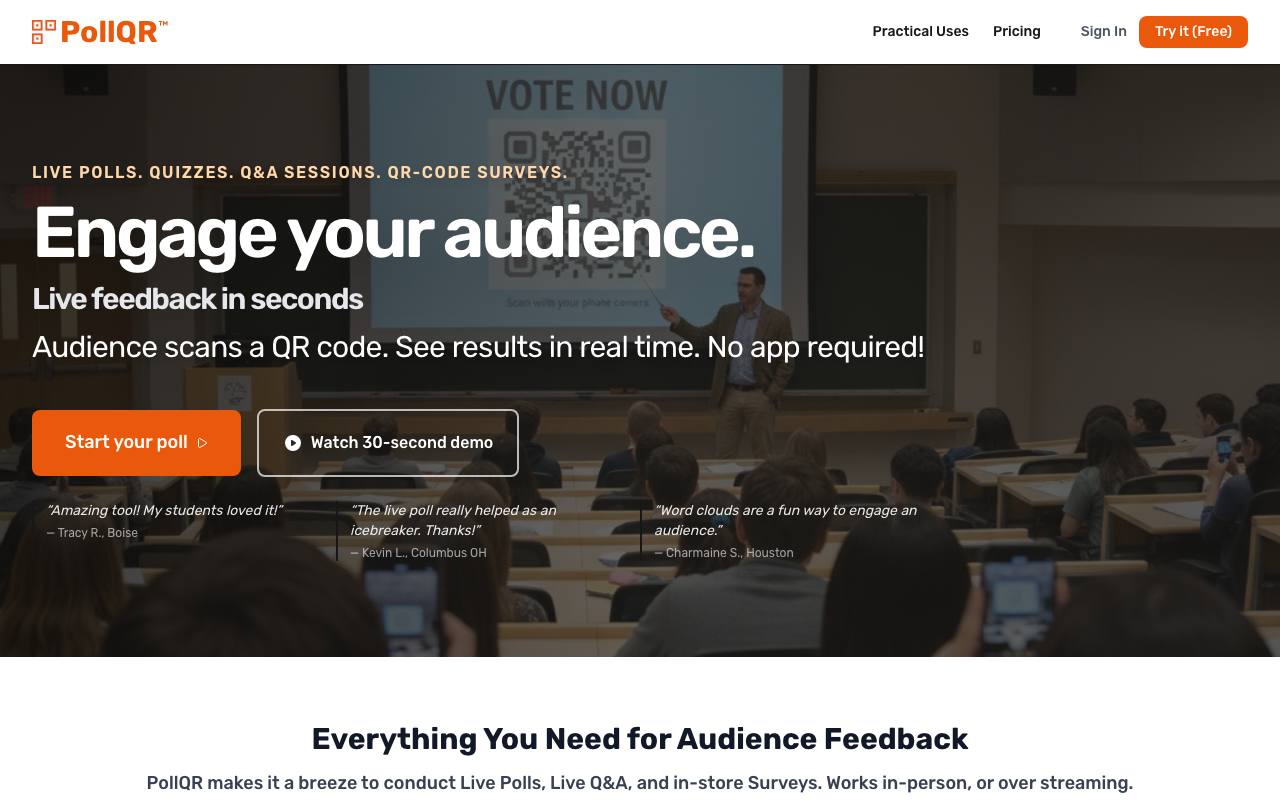 PollQR screenshot