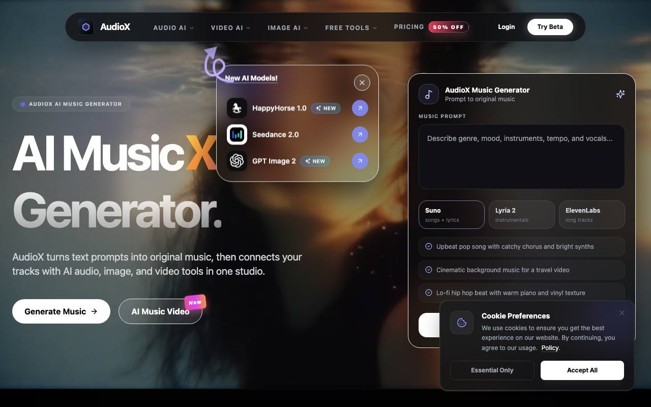 Audiox screenshot