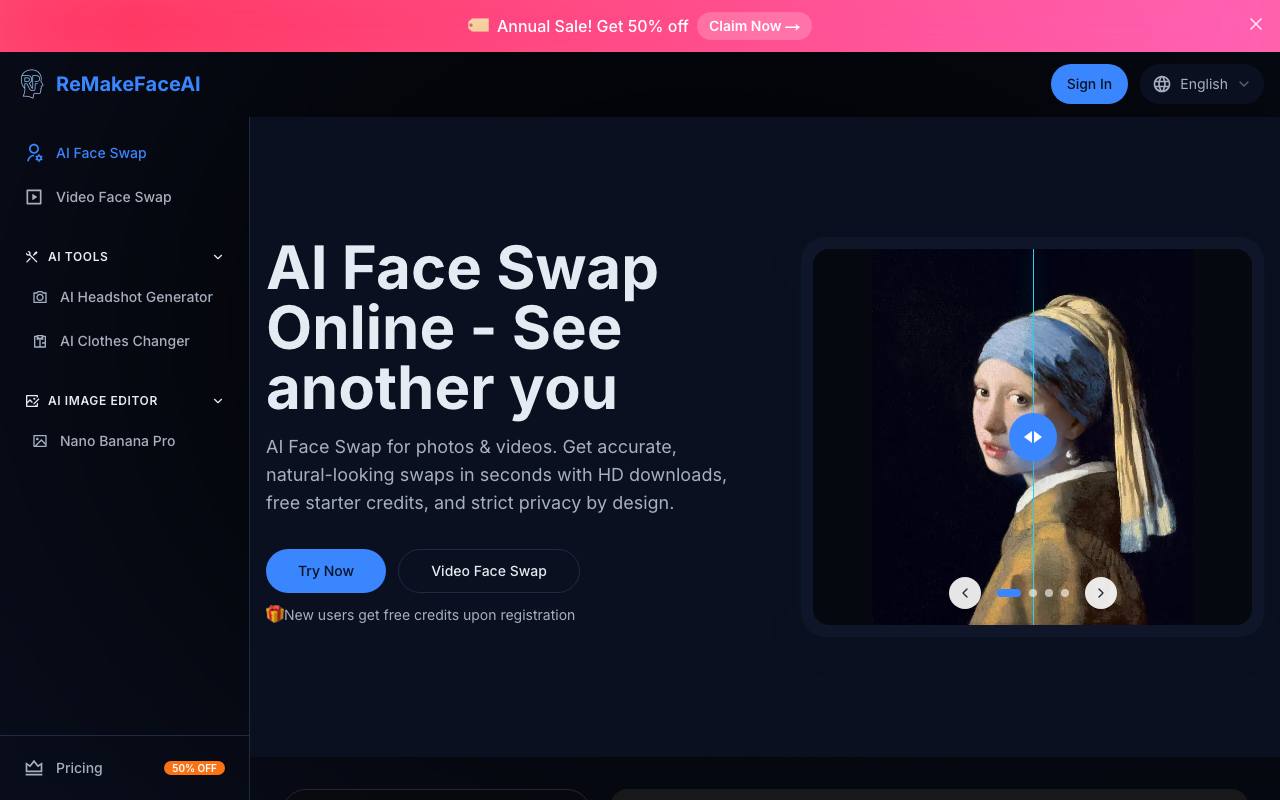 Remake Face AI screenshot